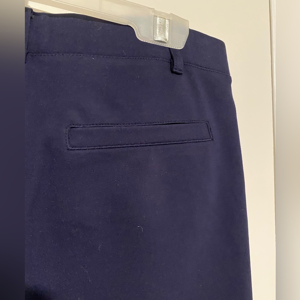 Betabrand Women's Classic Dress Pant Yoga Pant Straight Leg Navy Petite Small - Picture 6 of 6